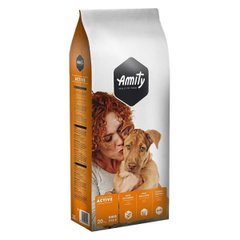 Amity Eco Active сухой корм для взрослых активных собак, 20 кг