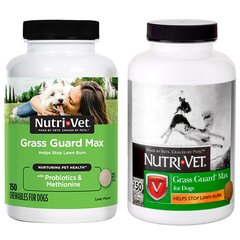Nutri Vet Grass Guard Max добавка для собак от «выжигания» газонной травы, 150 шт