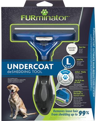 Furminator Short Hair L для короткошерстных собак крупных пород, 691656
