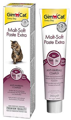 Gimpet Malt-Soft Extra паста для выведения шерсти у кошек
