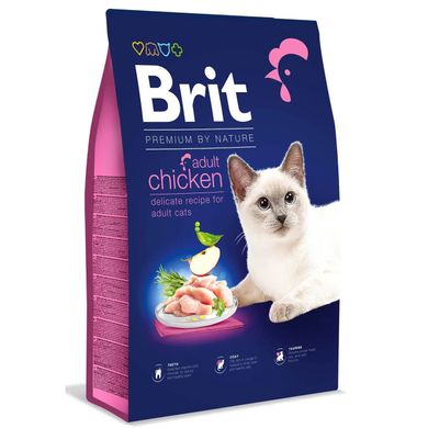 Brit Premium Cat Adult Chicken сухий корм з куркою для дорослих кішок, 8 кг