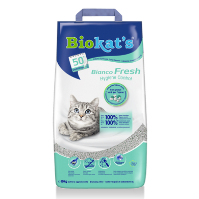 Biokat's Bianco Fresh наповнювач комкується