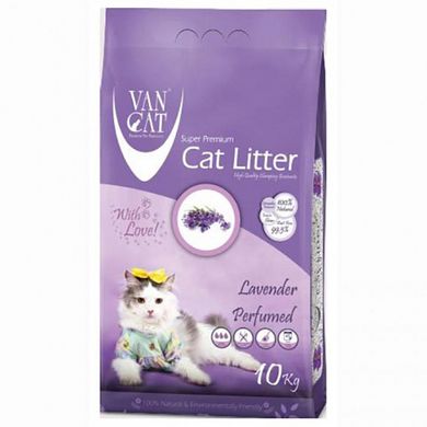 Van Cat Lavender комкующийся наполнитель с ароматом лаванды