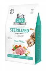 Brit Care Cat Grain Free Sterilized Urinary Health беззерновой сухой корм для стерилизованных кошек, 7 кг