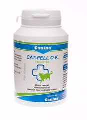 Canina &#040;Канина&#041; Cat-Fell O.K. капсулы с биотином для кошек, 100 табл.