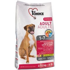 1st Choice (Фест Чойс) Adult Sensitive Skin & Coat корм для дорослих собак всіх порід з ягням та рибою, 2.7
