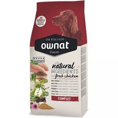 Ownat (Овнат) Classic Dog Adult Complete сухой корм для взрослых собак со свежим мясом курицы, 4 кг