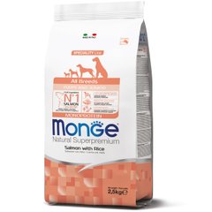 Monge (Монж) All Breeds Puppy & Junior сухой корм для щенков всех пород с лососем, 15 кг