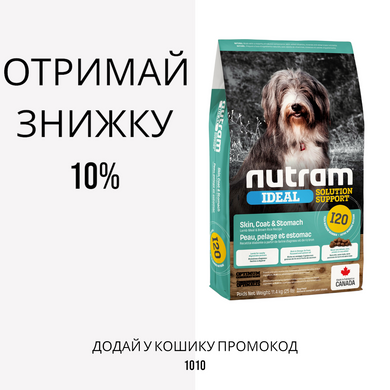 Nutram I20 Ideal Solution Support Sensetive Dog Natural Food корм для чувствительных собак, 2 кг