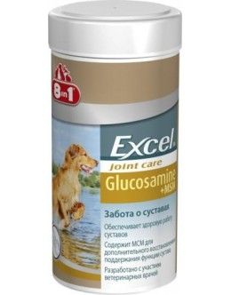 8in1 Excel Glucosamin & MSM пищевая добавка для собак