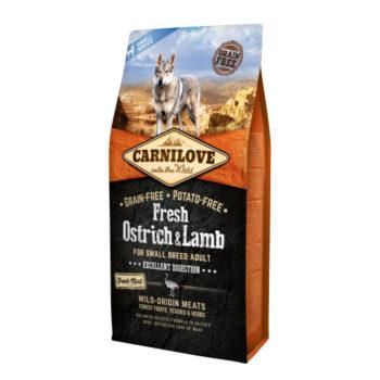 Carnilove (Карнилав) Fresh Ostrich & Lamb корм со свежим мясом для собак мелких пород, 1.5 кг