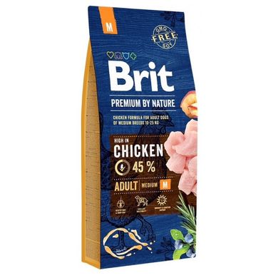 Brit Premium Adult M сухой корм для взрослых собак средних пород, 3 кг
