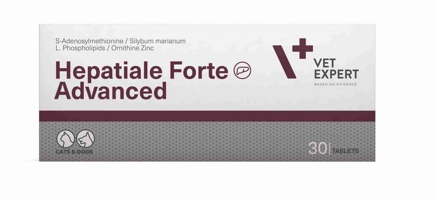 VetExpert Hepatiale Forte Advanced таблетки для улучшения функций печени, 30 шт