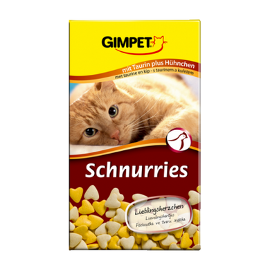 Gimpet &#040;Джимпет&#041; Schnurries витаминизированные сердечки с таурином и курицей