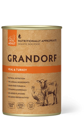 Grandorf Veal & Turkey вологий корм для собак з телятиною й індичкою, 400 г
