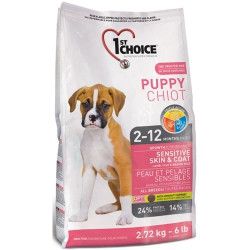 1st Choice (Фест Чойс) Puppy Sensitive Skin&Coat сухий корм для цуценят усіх порід з ягням і рибою, 2.7 кг