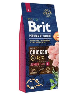Brit Premium Junior L сухой корм для щенков и молодых собак крупных пород, 3 кг