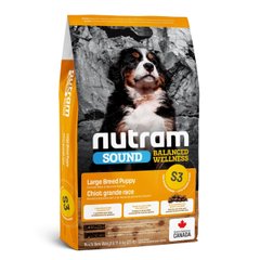 Nutram S3 Sound Balanced Wellness Natural Large Breed Puppy Food корм для цуценят великих порід, 11.4 кг