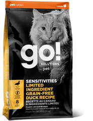 GO! SENSITIVITIES Limited Ingredient Grain-Free Duck Recipe беззерновой корм с уткой, 1.4 кг