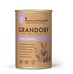 Grandorf (Грандорф) вологий корм для собак з кроликом та індичкою, 400 г