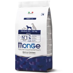 Monge Medium Adult корм для дорослих собак середніх порід, 15 кг