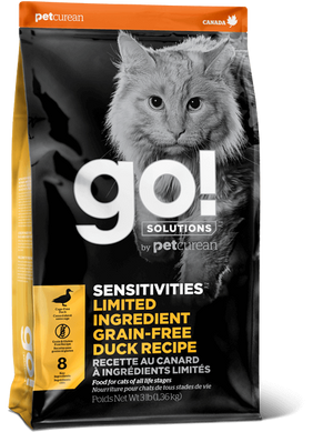 GO! SENSITIVITIES Limited Ingredient Grain-Free Duck Recipe беззерновой корм с уткой, 1.4 кг