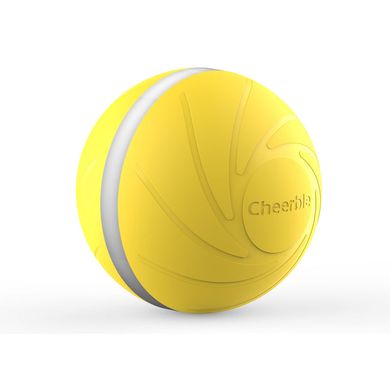 Cheerble Wicked Green Ball -інтерактивний м'яч для собак та котів, Жовтий