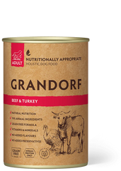 Grandorf Beef & Turkey вологий корм для собак з яловичиною й індичкою, 400 г
