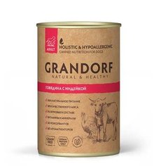 Grandorf (Грандорф) вологий корм для собак з яловичиною й індичкою, 400 г