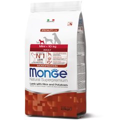 Monge (Монж) Mini Adult Lamb сухой корм для собак мелких пород с ягненком, 15 кг