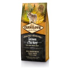 CarniLove (Карнилав) Salmon & Turkey for Large Breed Adult беззерновой корм для собак великих порід, 12 кг
