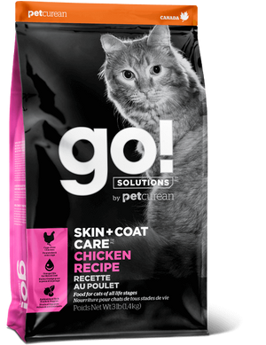 Go! SOLUTIONS Skin + Coat Care Chicken Recipe сухой корм для кошек с курицей, 7.26