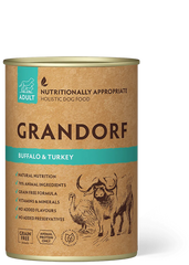 Grandorf Buffalo & Turkey вологий корм для собак з м'ясом буйвола та індичкою, 400 г