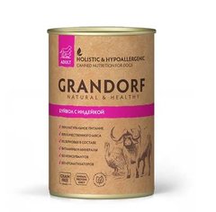 Grandorf (Грандорф) вологий корм для собак з м'ясом буйвола та індичкою, 400 г