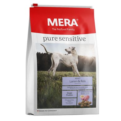 MERA Lamm & Reis сухой корм для взрослых собак с ягненком и рисом, 1 кг
