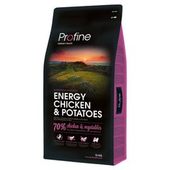 Profine (Профайн) Energy Chicken & Potatoes сухий корм для собак з підвищеною навантаженням, 15 кг