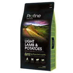 Profine (Профайн) Light Lamb & Potatoes сухий корм для оптимізації ваги собак, 15 кг