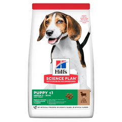 Hills (Хіллс) Puppy Medium Breed Lamb & Rice сухий корм для цуценят з ягням, 14 кг