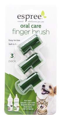 Espree Oral Care Finger Brush 3 pack набор из 3 щеток для ухода за зубами