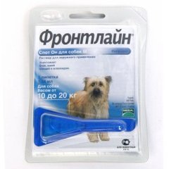 Frontline Spot-On S краплі на холку для собак 2-10 кг