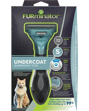 Furminator Long Hair S для довгошерстих котів до 4,5 кг