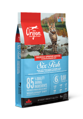 Orijen (Ориджен) 6 Fish Cat сухой корм для кошек всех возрастов с рыбой, 5.4 кг