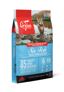 Orijen (Ориджен) 6 Fish Cat біологічний корм для кішок всіх віків з рибою