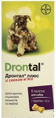 Drontal &#040;Дронтал&#041; Plus таблетки с вкусом мяса для собак, 1 табл.