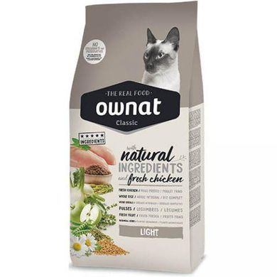 Ownat (Овнат) Classic Cat Adult Light сухой корм для взрослых кошек с избыточным весом