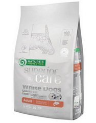 Nature‘s Protection White Dogs Grain Free Salmon Adult Small корм для собак малых пород с белой шерстью, 10 кг, 1.5 кг