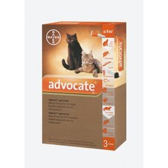 Advocate &#040;Адвокат&#041; капли для кошек весом до 4 кг, 1 піпетка