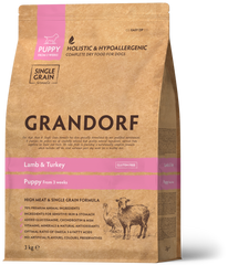 Grandorf Lamb & Turkey Puppy сухий корм для цуценят ягня з індичкою, 1 кг