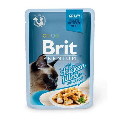Brit Premium Кусочки из куриного филе в соусе