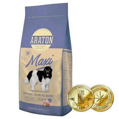 Araton Maxi Adult сухой корм для взрослых собак крупных пород, 15 кг